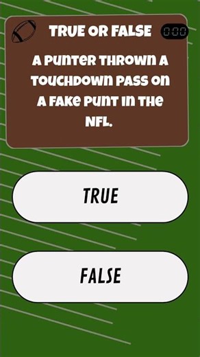 "NFL True or False Trivia 🏈🔥 | Can You Get This Football Fact Right?"