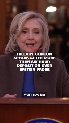 Former Secretary of State Hillary Clinton told reporters she did not know Jeffrey Epstein and that she repeatedly told the House Oversight Committee that, during her more than six-hour deposition. Read more: https://cnn.it/40z4LoS | CNN