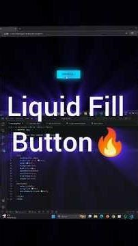 99% Fail to Make This Liquid Button! 💧 CSS Trick 🔥#viral #trending #coding #shorts