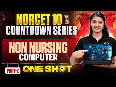 NORCET 10 Preparation |Computer Non Nursing | Countdown Series | Part 2 | NORCET 10 MCQ Series