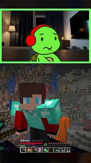 Mikey Used The Wrong Enchant 🤨 - MAIZEN Minecraft Animation #shorts