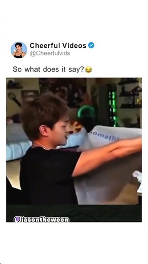 So what does it say? 😂 CC: JasonTheWeen Stream