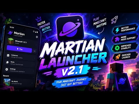 Martian launcher v2.1 release (bug fix)martian(a Minecraft Java launcher Android