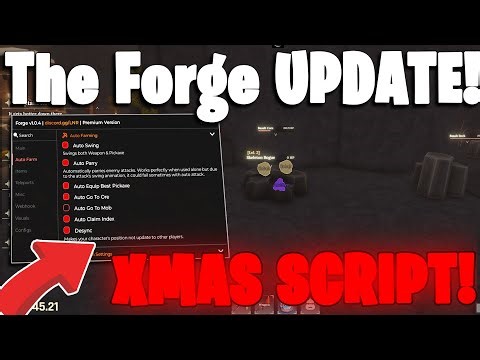 The Forge [XMAS] Script 🎄 OP AUTO FARM, INSTANT FORGE & KILL AURA (NO KEY!)