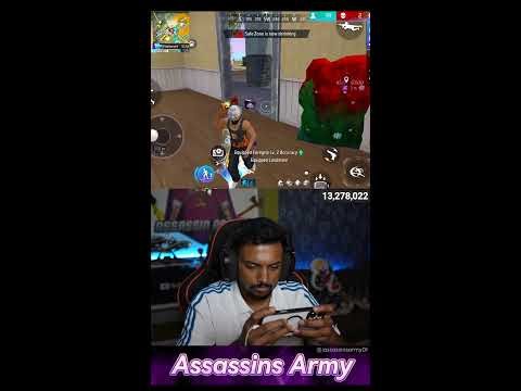 PHONE Gameplay BR Rank Push Live With Assassins Army- Garena Free Fire Max