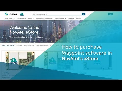 Purchasing Waypoint software from NovAtel's eStore