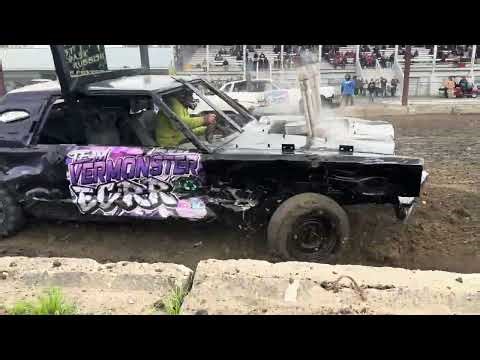 Vermonsters vs White Out V8 Heat 2 Demolition Derby Northeast Nationals 5-2-26