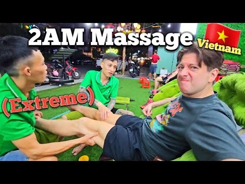 ⏰️2AM TWO YOUNG MASTERS Intensive PT Massage: Broken Ankle (Physical Therapy) Da Nang, Vietnam 🇻🇳