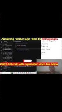 Armstrong Number Logic in 60 Seconds! 💻 #shorts #javascript #python #programming #coding
