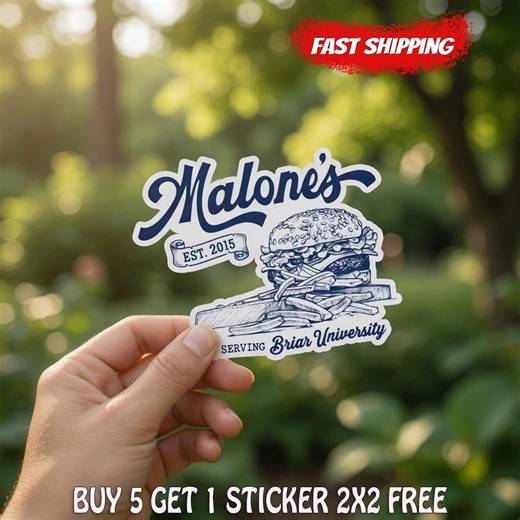 Briar University Sticker, off Campus Series Sticker, Garrett Graham Hockey Romance Sticker, Booktok Reader Gift, Vintage Diner Decal - Etsy