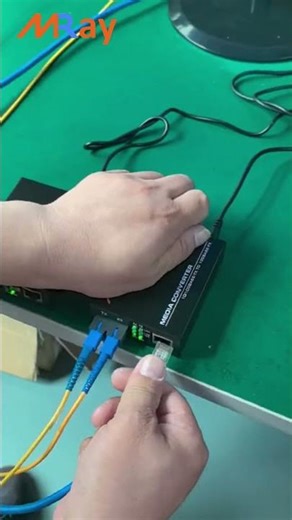 Fiber Media Converter Test After Assembly