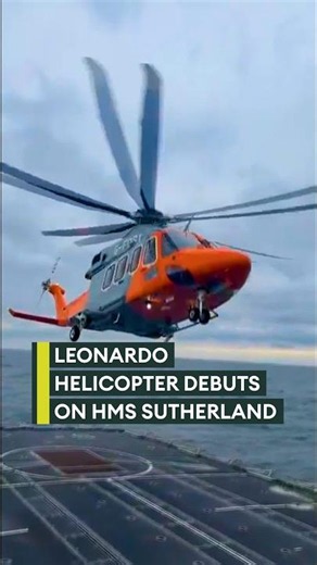 Helicopter debut on HMS Sutherland🚁