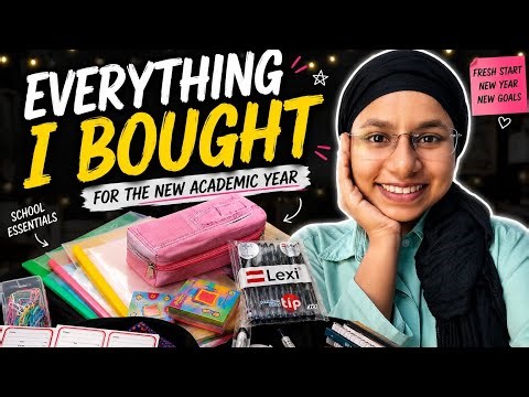 Back to school haul as a realistic +2 student🫣| school supplies 📚 + study essentials🥹