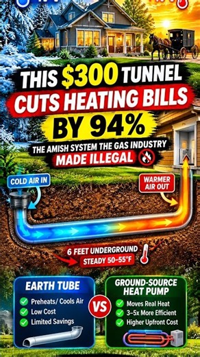 The Free Heat Hidden Under Your Backyard: Earth Tubes vs Geothermal Heating Explained