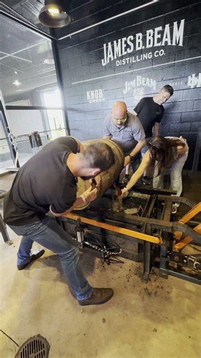 Rolling a Real Bourbon Barrel at James B. Beam Distilling Co. 🥃