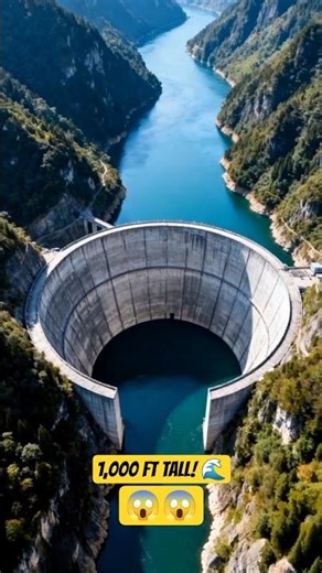 Inside the $1.5 Billion "Sky-High" Dam! 🌊🏗️#shorts #dam