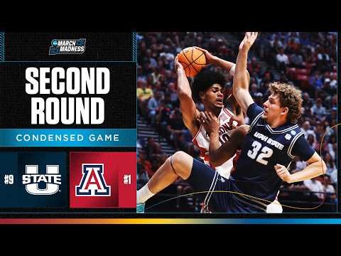 Arizona vs. Utah State - Second round NCAA tournament extended highlights