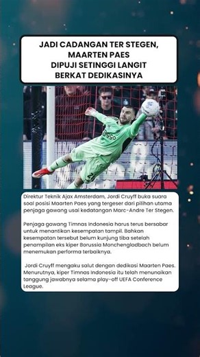 Jadi Cadangan Ter Stegen, Maarten Paes Dipuji Setinggi Langit Berkat Dedikasinya