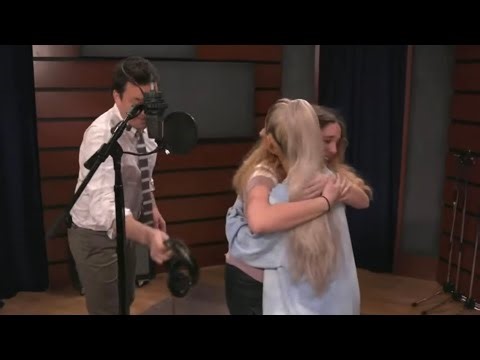 ariana grande surprising fans with jimmy fallon 🫂