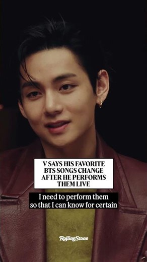 V Says His Favorite BTS Songs Change After He Performs Them Live