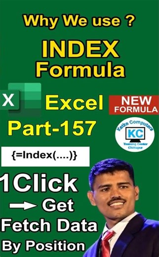INDEX Formula in Excel 😱 | Data Automatically Find Kaise Kare? | Excel Part-157 Hindi
