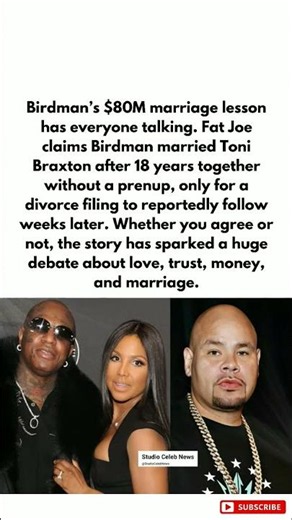 Birdman’s $80M Marriage Lesson #celebritynews #hollywooddrama