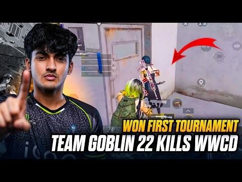 Team Goblin Won Their First Tournament | 22 Kills Chicken Dinner 👺❤️