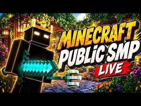 🏆 24/7 Minecraft Public SMP LIVE 🔥 | Java + PE | Join Fast 🚀 | Road to 100K