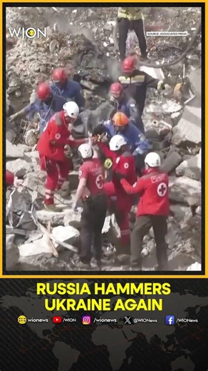 Russia-Ukraine War: Russia Hammers Ukraine For A 3rd Straight Day, Flattening A Kyiv Apartment Block