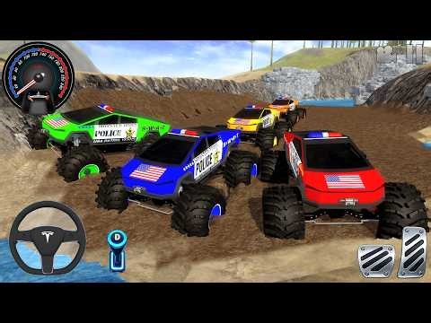Juegos De Carros - Police Monster Trucks Impossible Driver #2 - Car Extreme Racing Android Gameplay