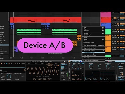 Ableton Live Tips: Device A/B