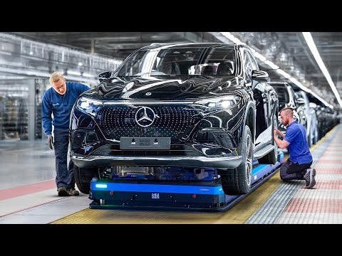 Inside US Factory Producing the Massive All-Electric Mercedes EQS SUV