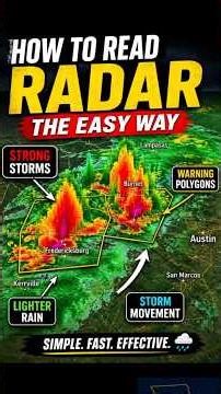 How To Read Radar THE EASY WAY 🌩️📡