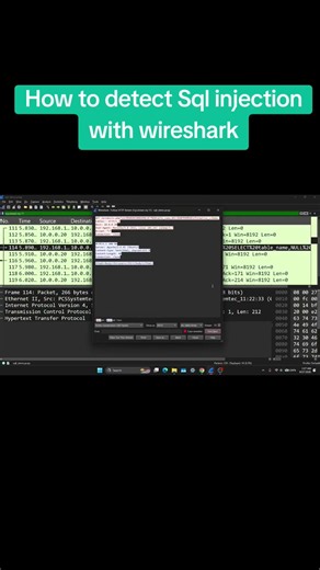 How to detect sqli with wireshark