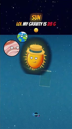 Earth's Gravity VS Sun's Gravity VS Largest Gravity #space #solarsystem #jupiter #sun #blackhole