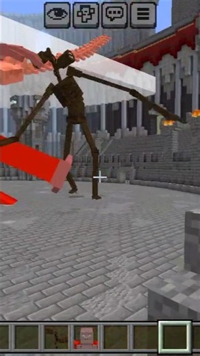 Siren head 😱 vs scar King fight in Minecraft #minecraftshorts