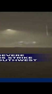 Rare severe storms strike the Southwest