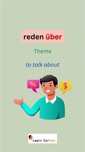 "reden mit" oder "reden über" | #learngerman | #shorts