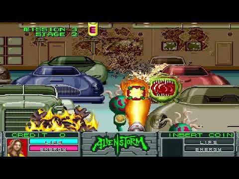 Arcade Longplay And Cheat (0511) Alien Storm (1990)
