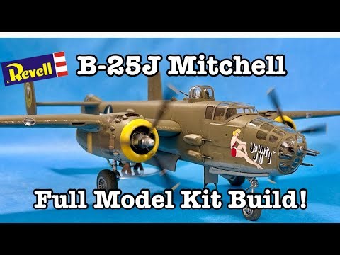 Building the Revell 1/48th Scale B-25J Mitchell (from start to finish!)