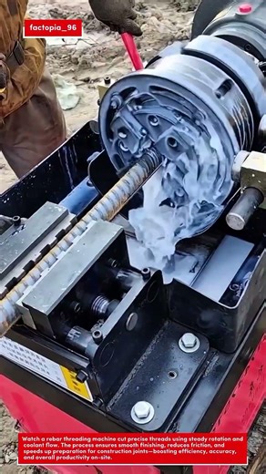 Precision Rebar Threading Machine in Action – Fast, Clean & Satisfying Metal Work
