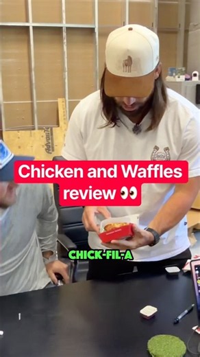 Chicken and waffles review from Chick-fil-A 👀🔥￼