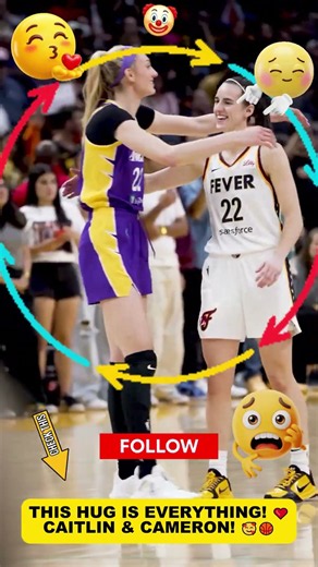 Caitlin Clark & Cameron Brink Share a SWEET Hug! 🥹❤️ #shorts #CaitlinClark #CameronBrink