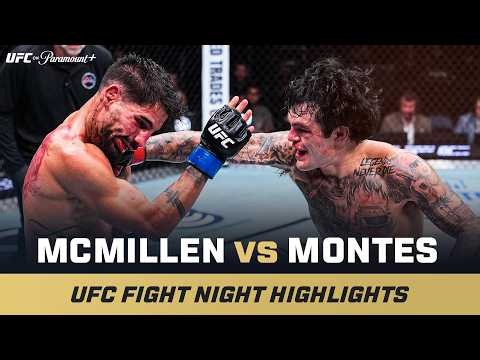 ROUND 3 TKO 😤 | Tommy McMillen vs. Alberto Montes | UFC Fight Night Mini Fight Highlights