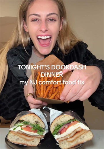 DoorDash Comfort Food: Chicken Sandwich & Sweet Potato Fries