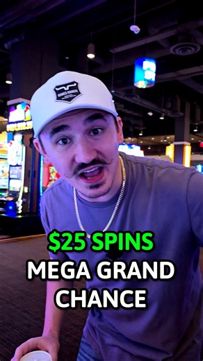 I GOT THE MEGA GRAND CHANCE ON $25 SPINS 😱 #casino #slot #gambling