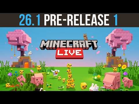 MINECRAFT LIVE 2026 | Minecraft 26.1 Pre-Release 1