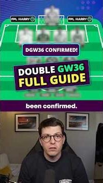 FPL DOUBLE GW36 INFO! 🍟 🚨 #premierleague #fpl #fyp