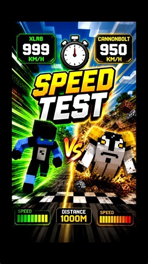 Minecraft Ultimate Speed Test: XLR8 vs Cannonbolt