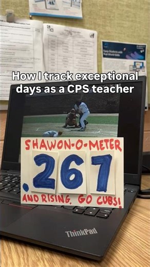 Shawon-O-Meter #gocubs #cps #teacher #baseball